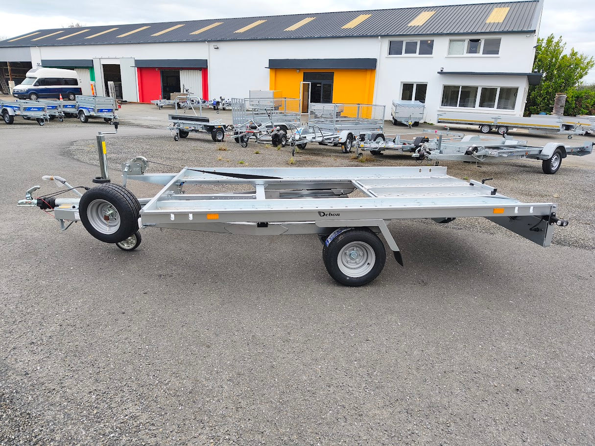Remorque porte-voiture DEBON ROADSTER PLATFORM- PTAC 1300 Kg – 260 x 180 cm