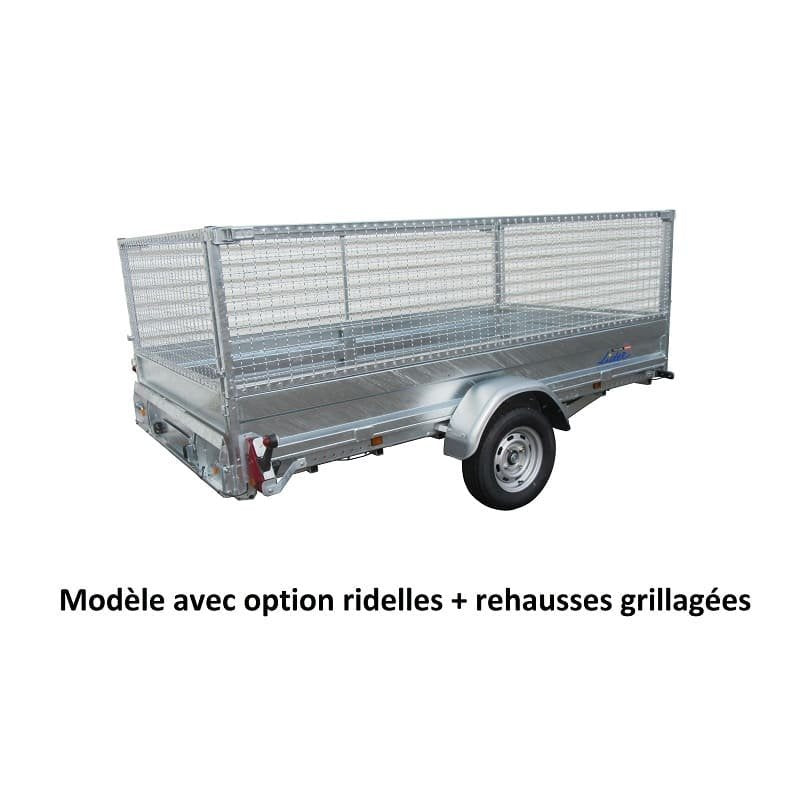 Remorque plateau 1 essieu Lider 1000 Kg - Robust 37380.1 - 3 m – Image 3