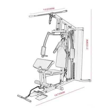 Multi Station Home Gym Valhalla Odin 100kg
