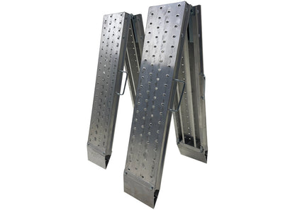 Jeu de rampes aluminium pliantes 1100kg 2440x240mm largeur utile 220mm MW Tools - 8