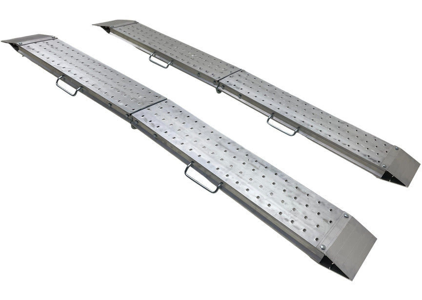 Jeu de rampes aluminium pliantes 1100kg 2440x240mm largeur utile 220mm MW Tools - 10