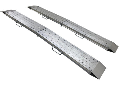 Jeu de rampes aluminium pliantes 1100kg 2440x240mm largeur utile 220mm MW Tools - 10