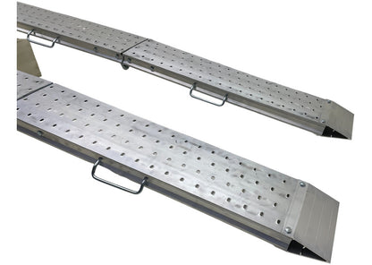 Jeu de rampes aluminium pliantes 1100kg 2440x240mm largeur utile 220mm MW Tools - 7