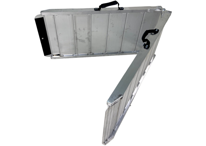 Rampe aluminium pliable 400kg 2130x500mm largeur utile 450mm MW Tools - 9