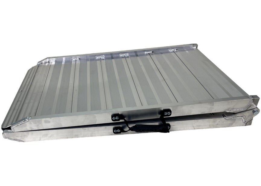 Rampe aluminium pliable 400kg 2130x500mm largeur utile 450mm MW Tools - 11