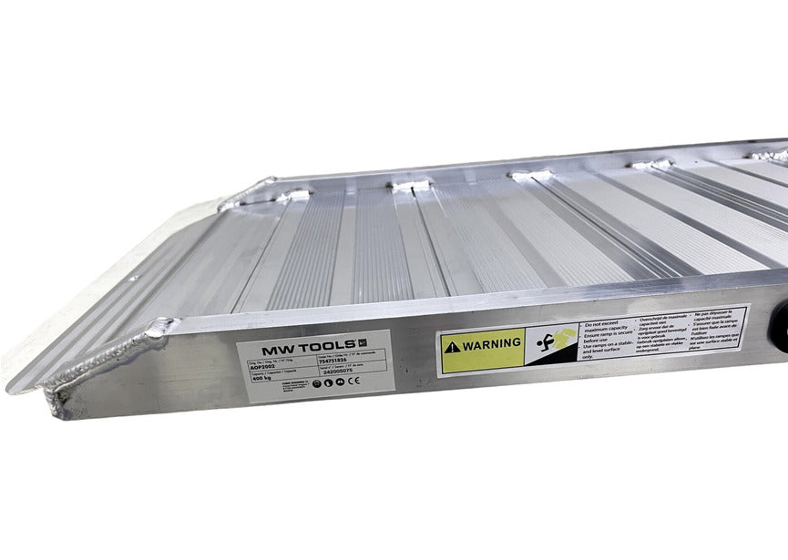 Rampe aluminium pliable 400kg 2130x500mm largeur utile 450mm MW Tools - 15