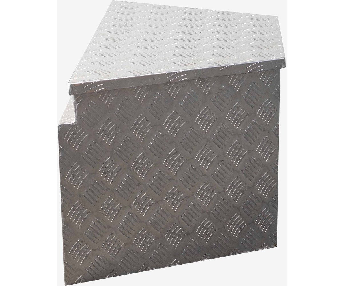 Coffre de rangement pour remorque en aluminium 165 L MW Tools - 3
