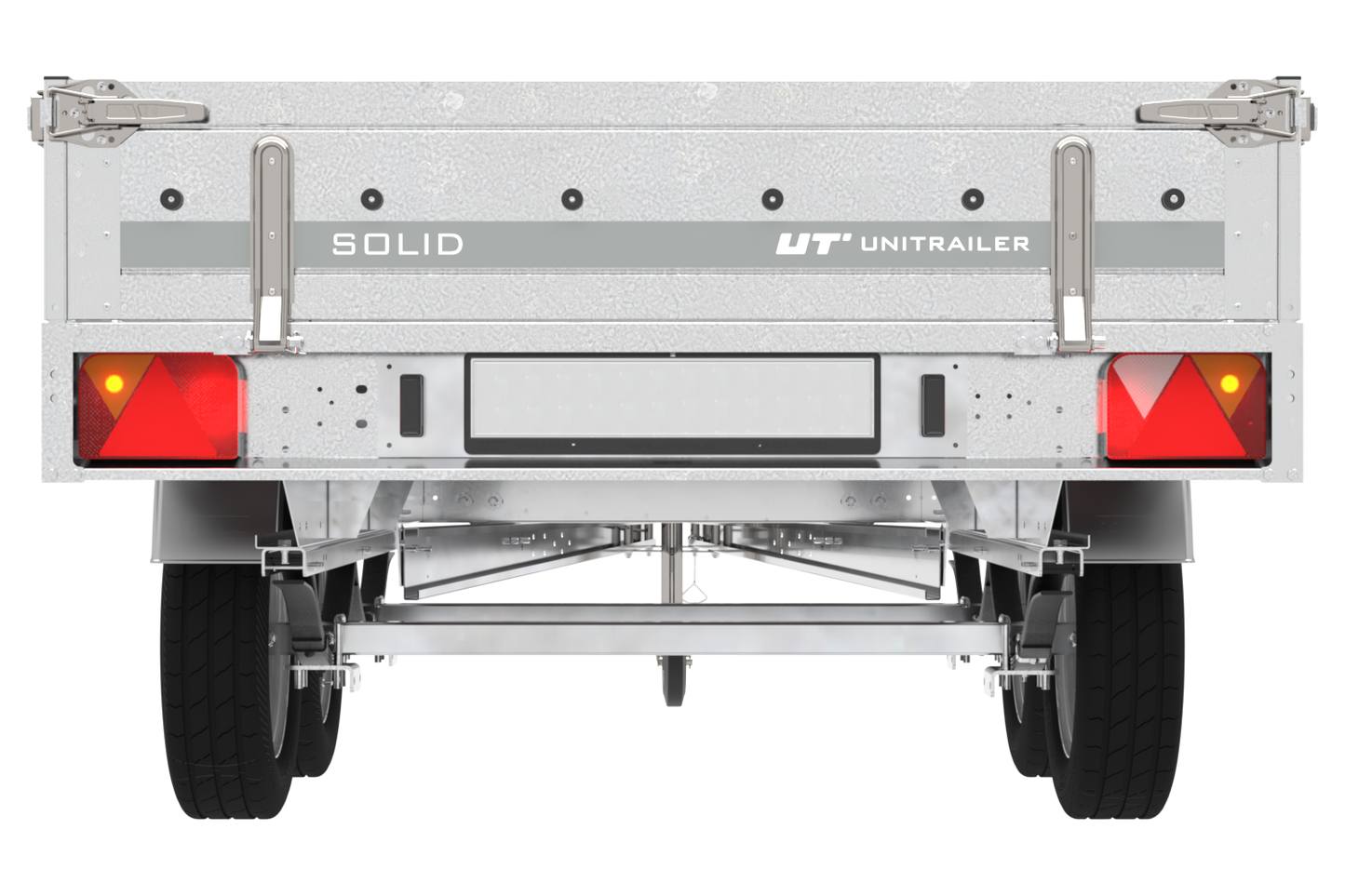 remorque deux essieux 254×151 avec roues unitrailer solid 250/2 dmc 750 kg – Image 7