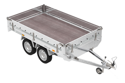 remorque deux essieux 254×151 avec roues unitrailer solid 250/2 dmc 750 kg – Image 8