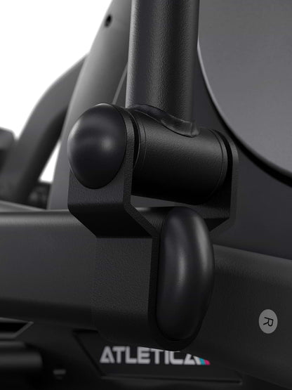 Vélo elliptique Crossfold - détail de l'articulation sur le cadre pliable du vélo elliptique