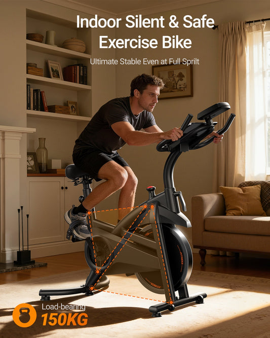 Vélo d'exercice Umay CBE30 en acier au carbone avec 100 niveaux de résistance et application