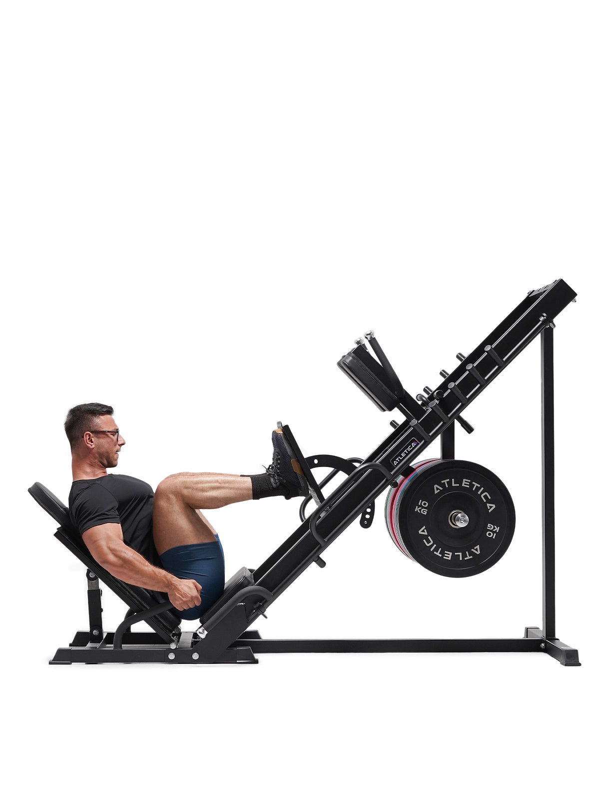 Appareil de force, presse à jambes Hackenschmidt Combo 2-1 – pour pousser des jambes et entraînement ciblé des jambes