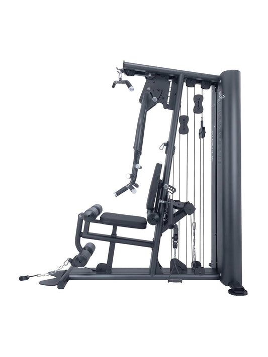 X-Tron Multigym - station de musculation multifonctionnelle avec poulie à câble, presse à jambes, rembourrage, logo sur la colonne