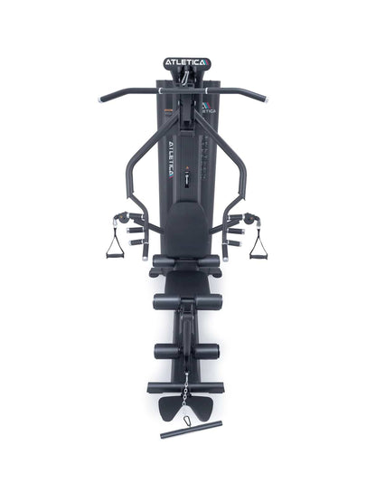 X-Tron Multigym - station de musculation multifonctionnelle avec tirage vertical, presse à jambes, rouleaux rembourrés