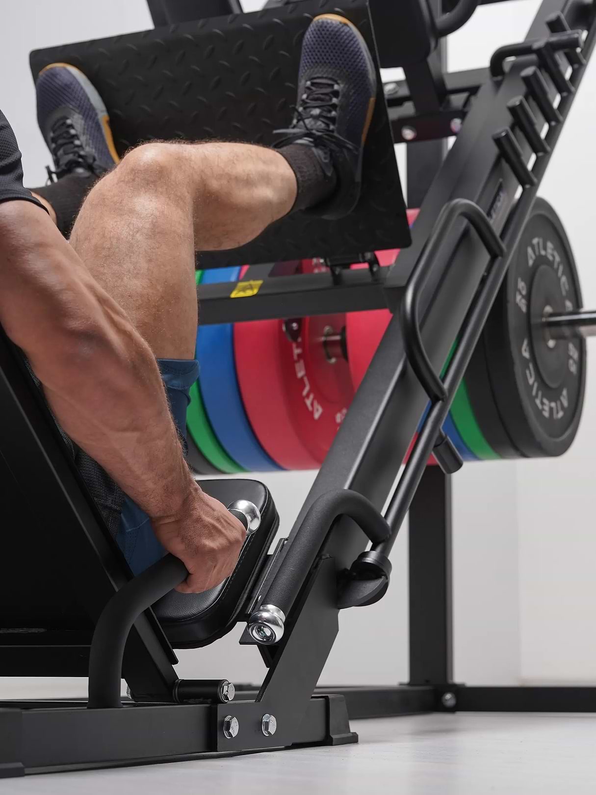 Presse à jambes Hackenschmidt Combo en entraînement des jambes – pour la presse à jambes et l'entraînement unilatéral