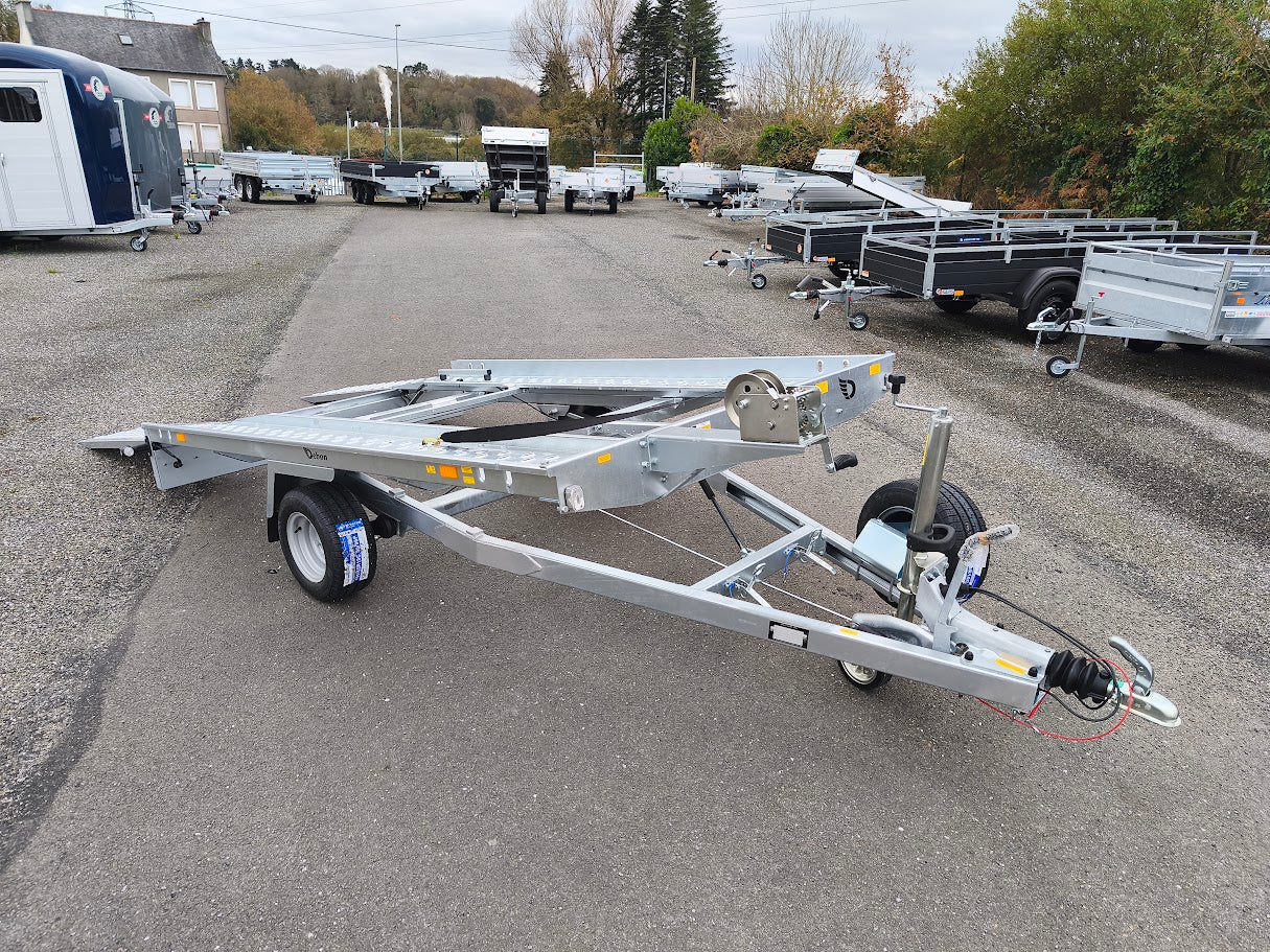 Remorque porte-voiture DEBON ROADSTER PLATFORM- PTAC 1300 Kg – 260 x 180 cm