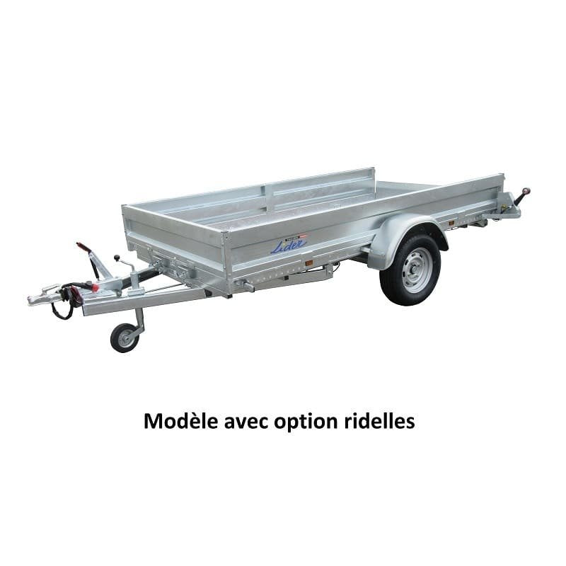 Remorque plateau 1 essieu Lider 1000 Kg - Robust 37380.1 - 3 m – Image 2