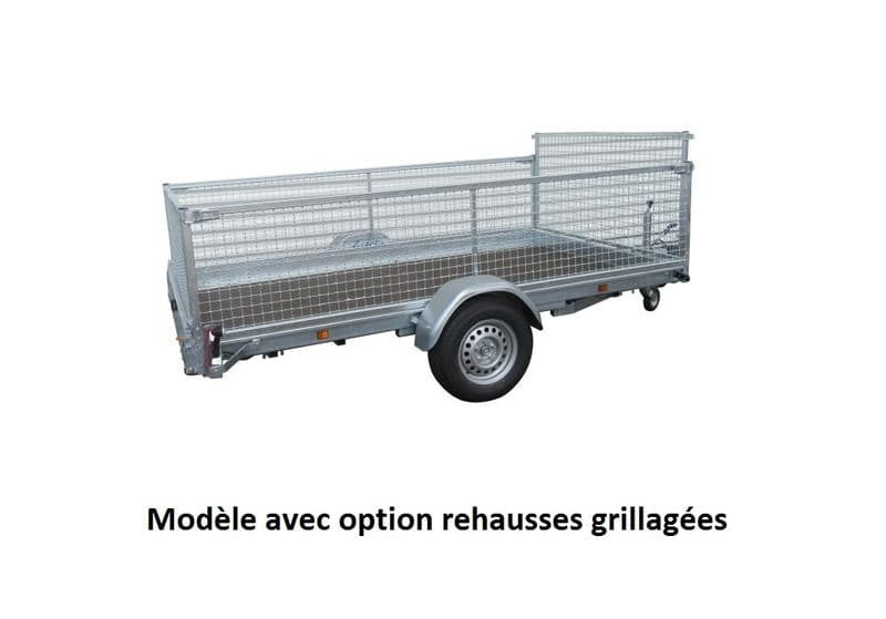 Remorque plateau freiné - Lider - Robust 36386 - 3,20 m - 1500 Kg - 1 essieu – Image 4