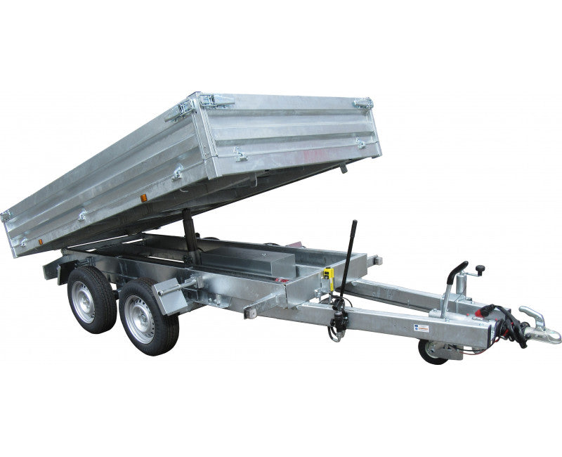 Remorque benne relevage électrique – PTAC 2500Kg (322×170 cm) Double – LIDER 39610PE