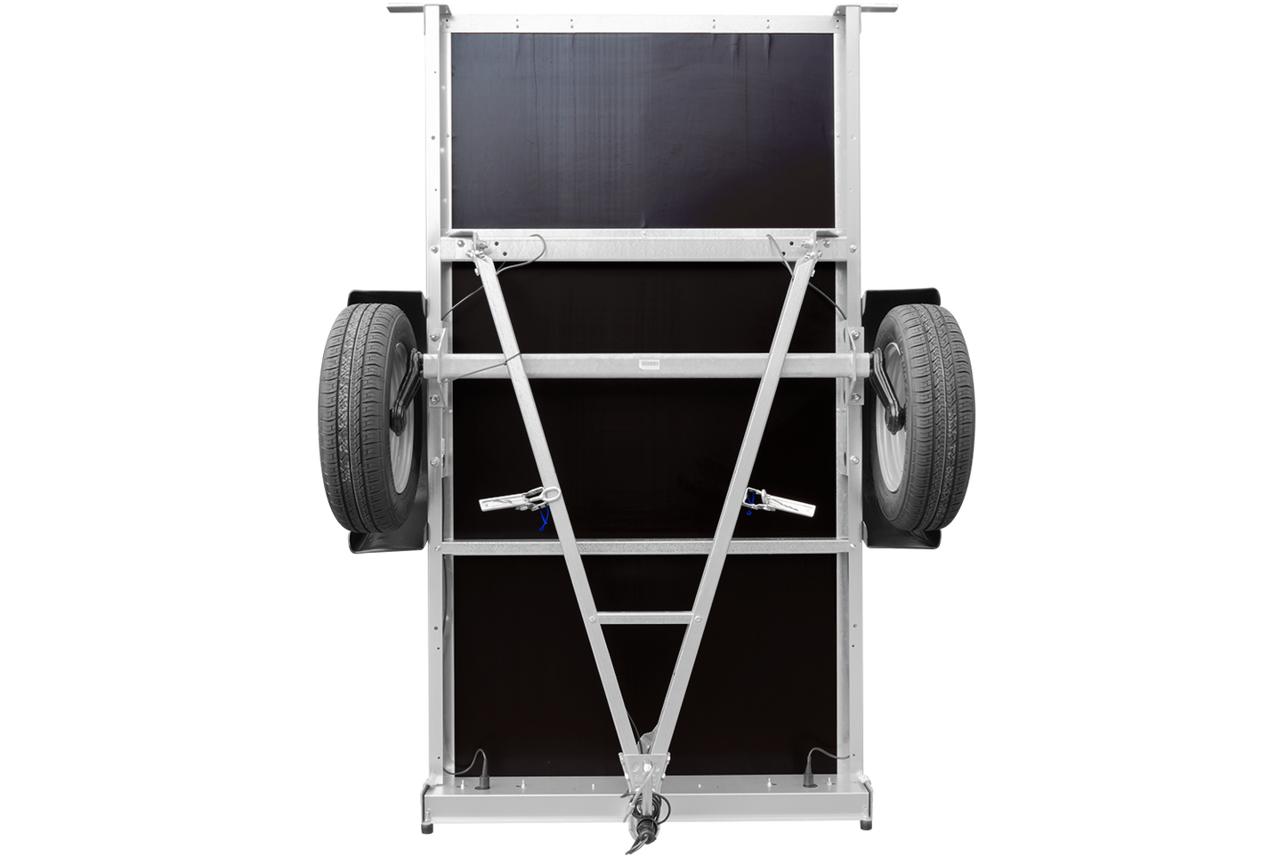 Remorque tôle Garden Trailer 200 KIPP 200×106 cm [avec rehausses grillagées, bâche haute et arceau]