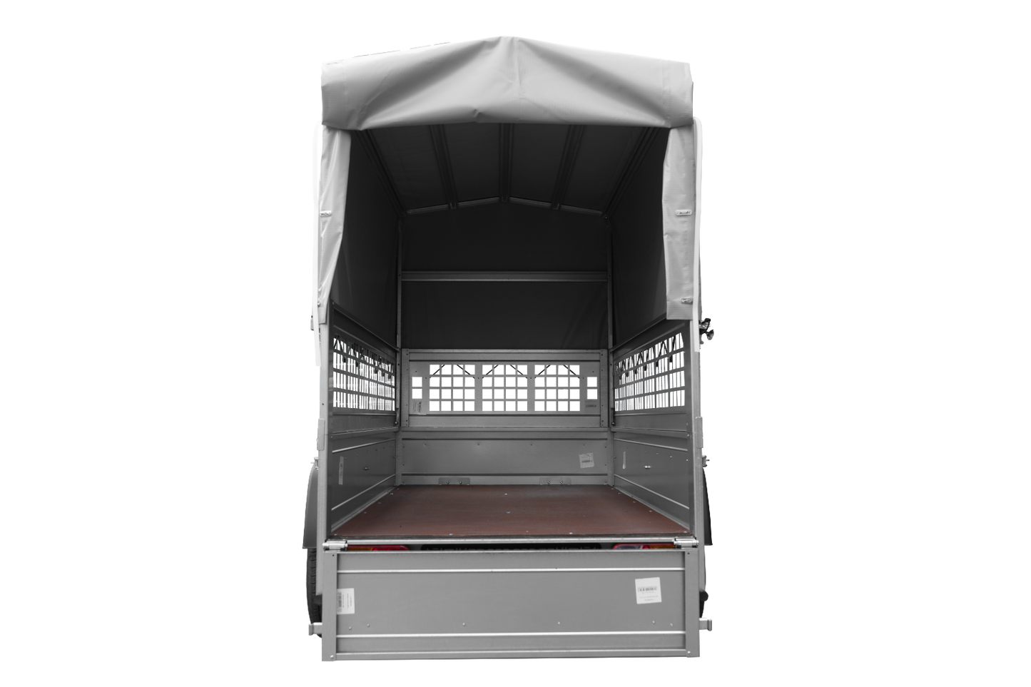 Remorque tôle Garden Trailer 200 KIPP 200×106 cm [avec rehausses grillagées, bâche haute et arceau]