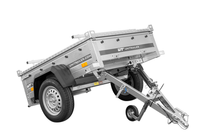 Remorque simple essieu 750 kg PTAC 150x106 Garden Trailer 150 KIPP avec capot aluminium