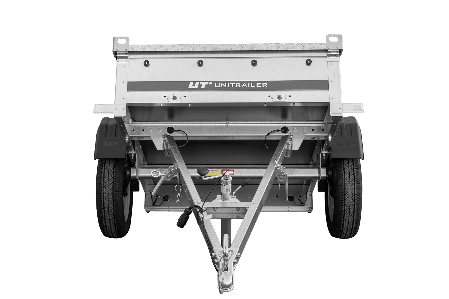 Remorque simple essieu 750 kg PTAC 150x106 Garden Trailer 150 KIPP avec capot aluminium