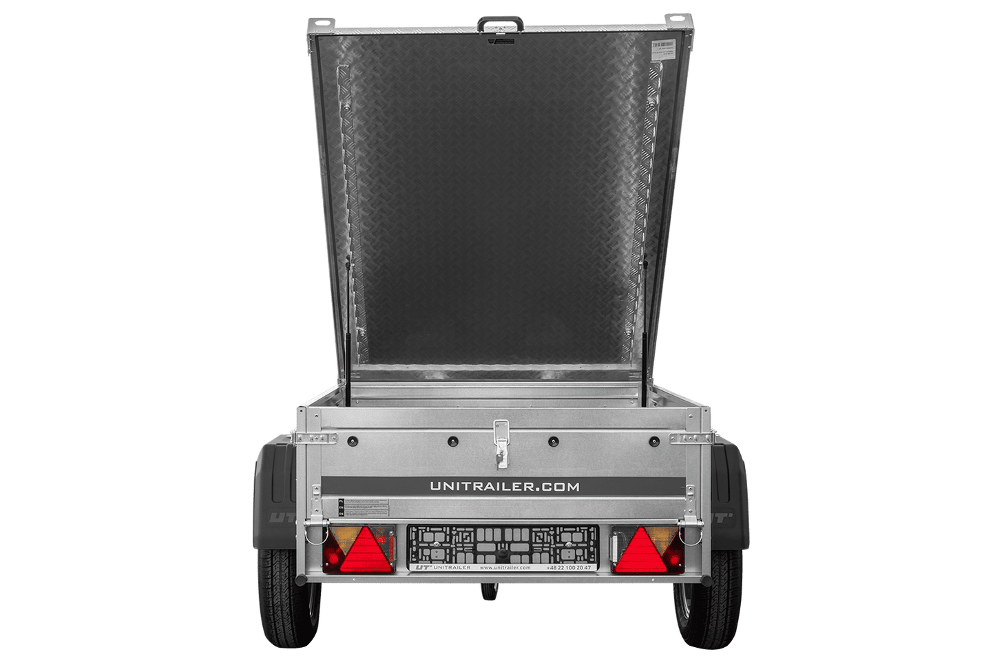 Remorque simple essieu 750 kg PTAC 150x106 Garden Trailer 150 KIPP avec capot aluminium