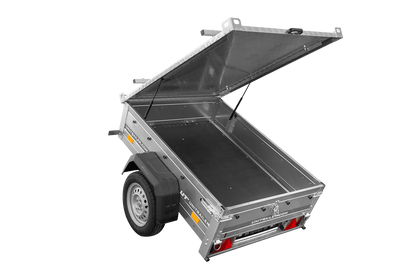 Remorque simple essieu 750 kg PTAC 150x106 Garden Trailer 150 KIPP avec capot aluminium
