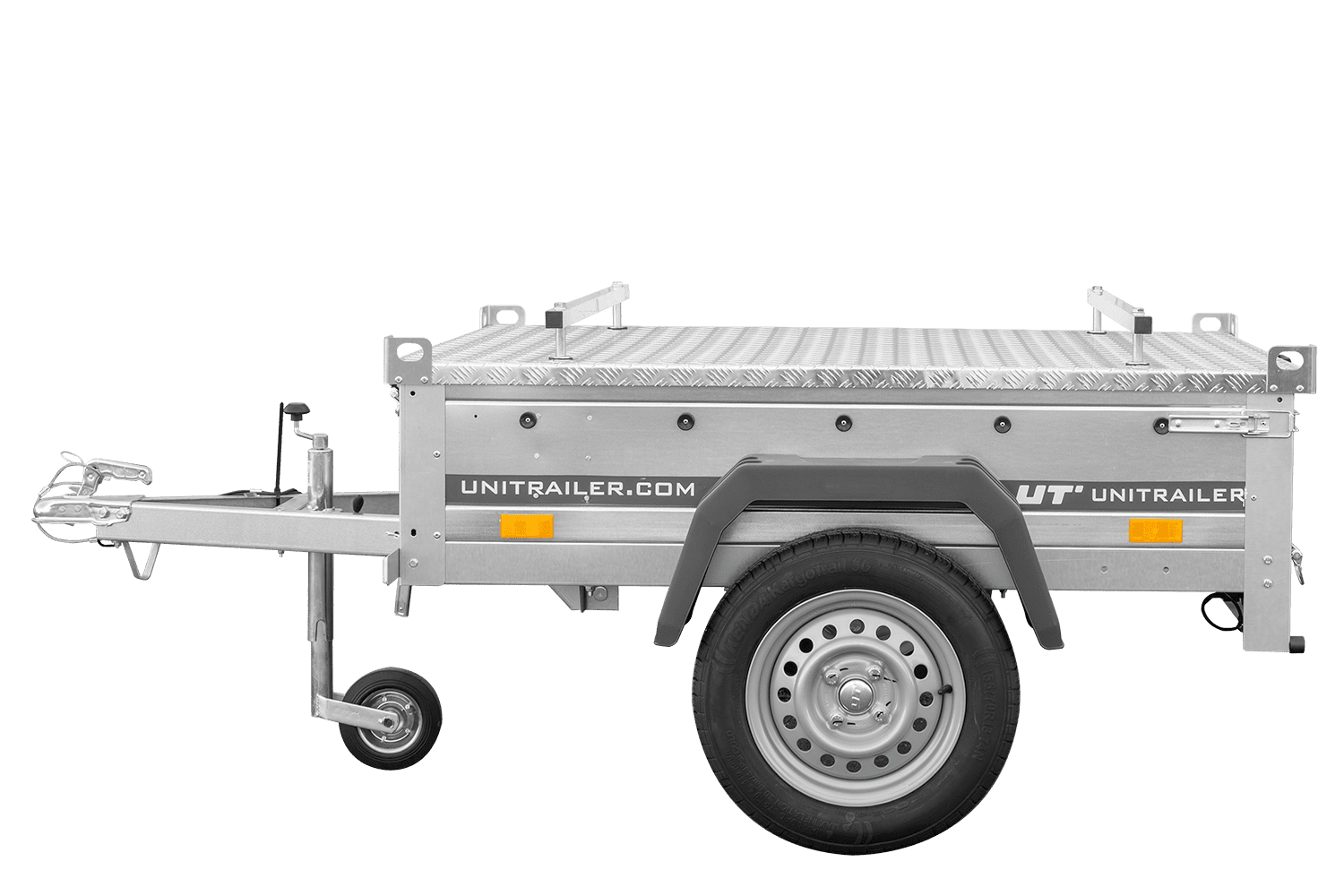 Remorque simple essieu 750 kg PTAC 150x106 Garden Trailer 150 KIPP avec capot aluminium