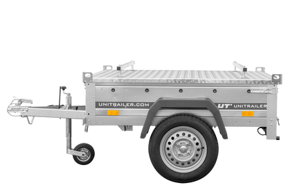 Remorque simple essieu 750 kg PTAC 150x106 Garden Trailer 150 KIPP avec capot aluminium