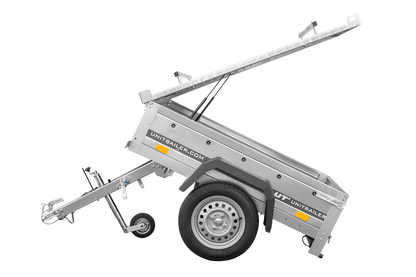 Remorque simple essieu 750 kg PTAC 150x106 Garden Trailer 150 KIPP avec capot aluminium