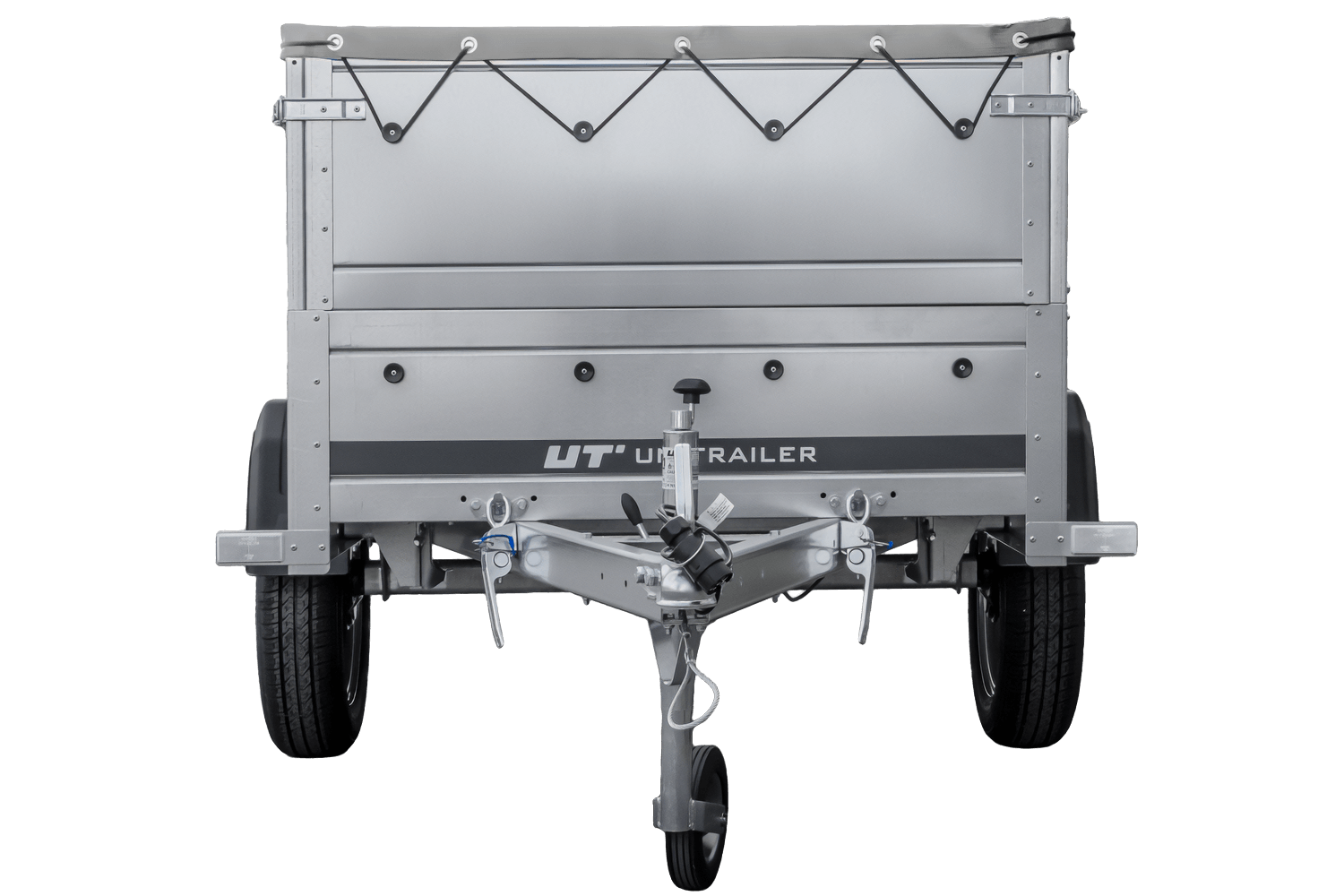 Remorque neuve 200x106 avec bâche plate, rehausses de ridelles et roue jockey - Garden Trailer 200 KIPP