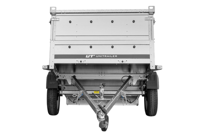 Remorque un essieu 230x125 UNITRAILER GARDEN 230 KIPP avec côtés BIS et couverture en aluminium