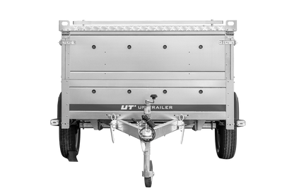 Remorque un essieu 230x125 UNITRAILER GARDEN 230 KIPP avec côtés BIS et couverture en aluminium