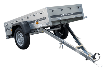 Remorque neuve 200x106 avec bâche plate, rehausses de ridelles et roue jockey - Garden Trailer 200 KIPP