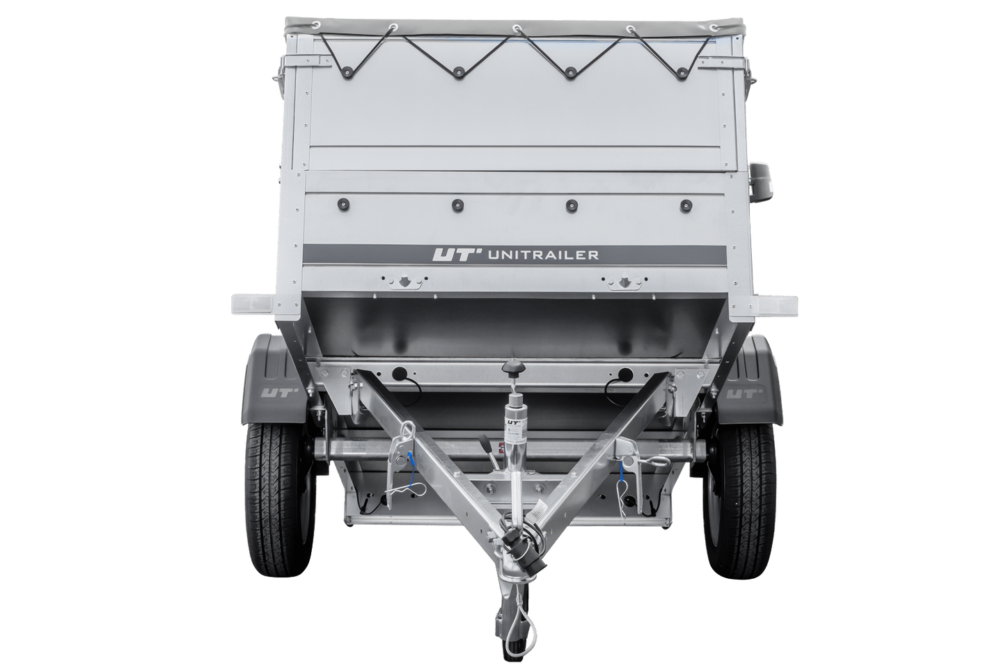 Remorque neuve 200x106 avec bâche plate, rehausses de ridelles et roue jockey - Garden Trailer 200 KIPP