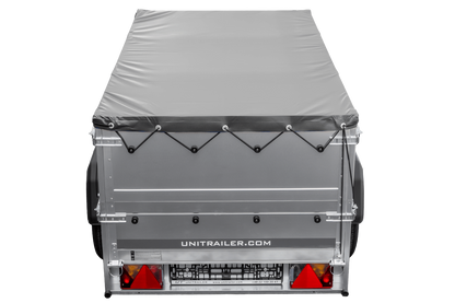 Remorque neuve 200x106 avec bâche plate, rehausses de ridelles et roue jockey - Garden Trailer 200 KIPP