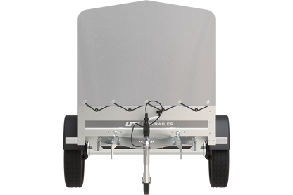 Remorque 750 kg 200 x 125 avec bâche haute et arceau Garden Trailer 201 KIPP