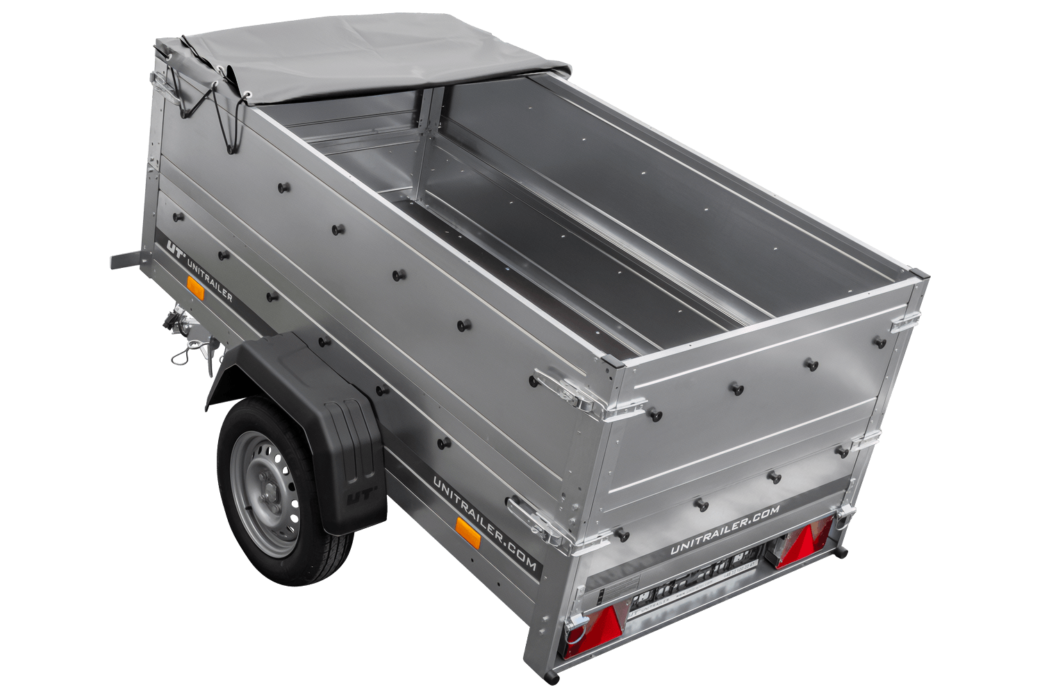 Remorque neuve 200x106 avec bâche plate, rehausses de ridelles et roue jockey - Garden Trailer 200 KIPP