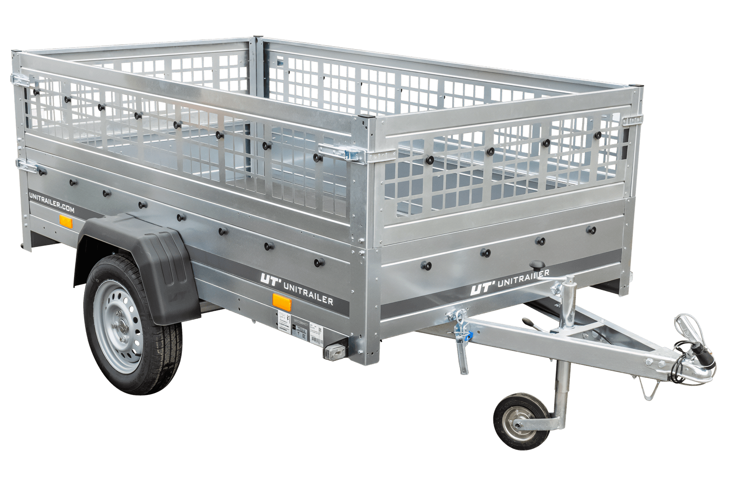 Unitrailer GARDEN TRAILER 230 KIPP (NEW) remorque voiture avec roue jockey et côtés grillagés
