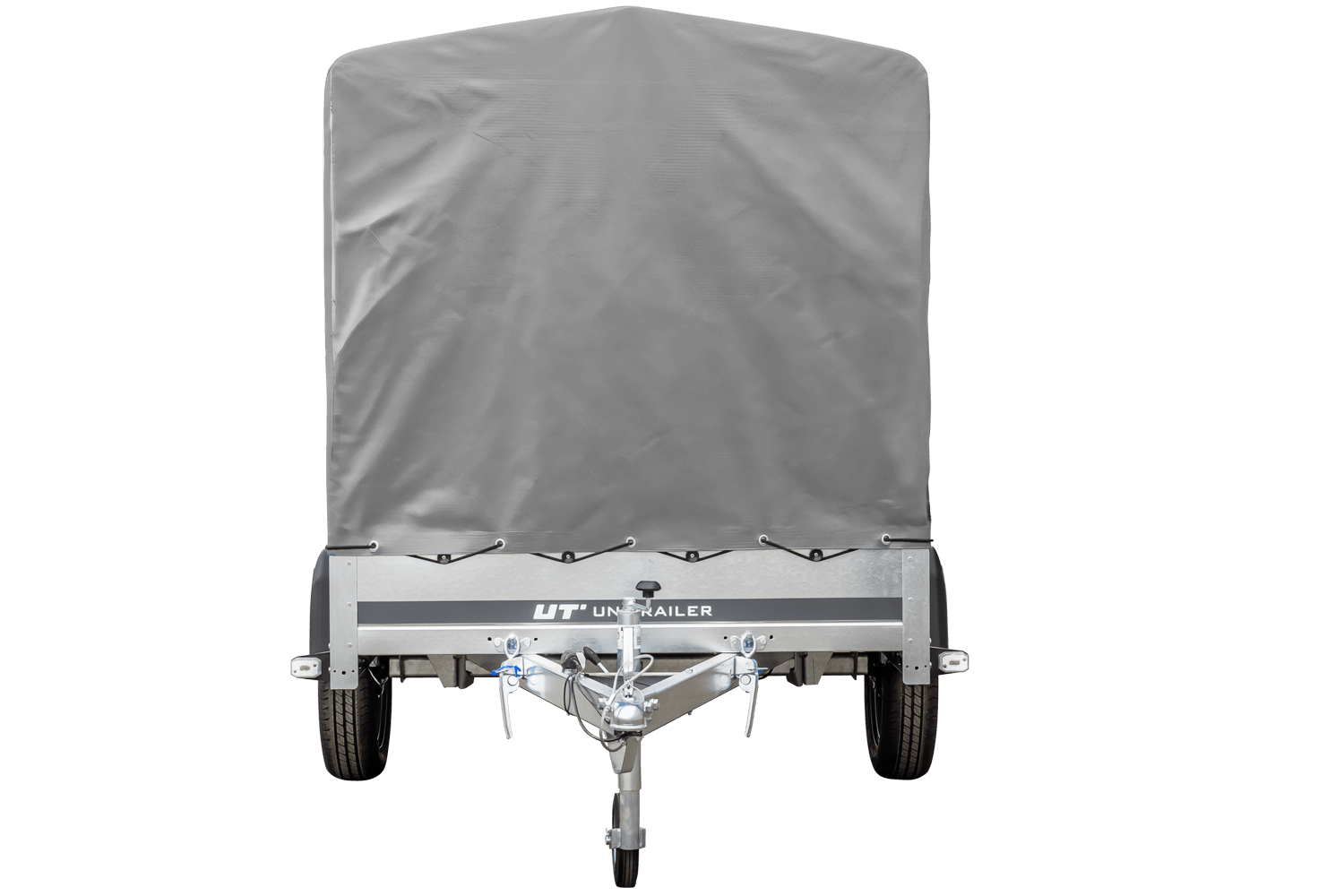 Remorque routière avec bâche haute (110 cm), arceau (110 cm) et roue jockey 230x125 Garden Trailer 230 KIPP