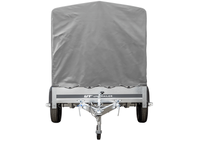 Remorque routière avec bâche haute (110 cm), arceau (110 cm) et roue jockey 230x125 Garden Trailer 230 KIPP