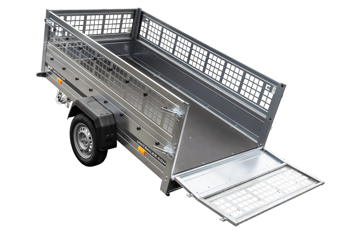 Unitrailer GARDEN TRAILER 230 KIPP (NEW) remorque voiture avec roue jockey et côtés grillagés