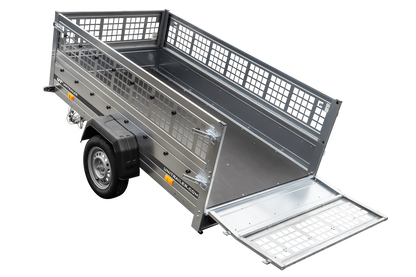 Unitrailer GARDEN TRAILER 230 KIPP (NEW) remorque voiture avec roue jockey et côtés grillagés