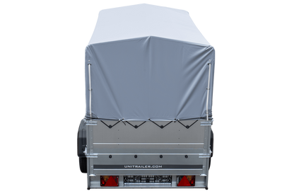 Remorque haute avec rehausses de ridelles et bâche haute - 2,30 x 1,25 m - Garden Trailer 230 KIPP