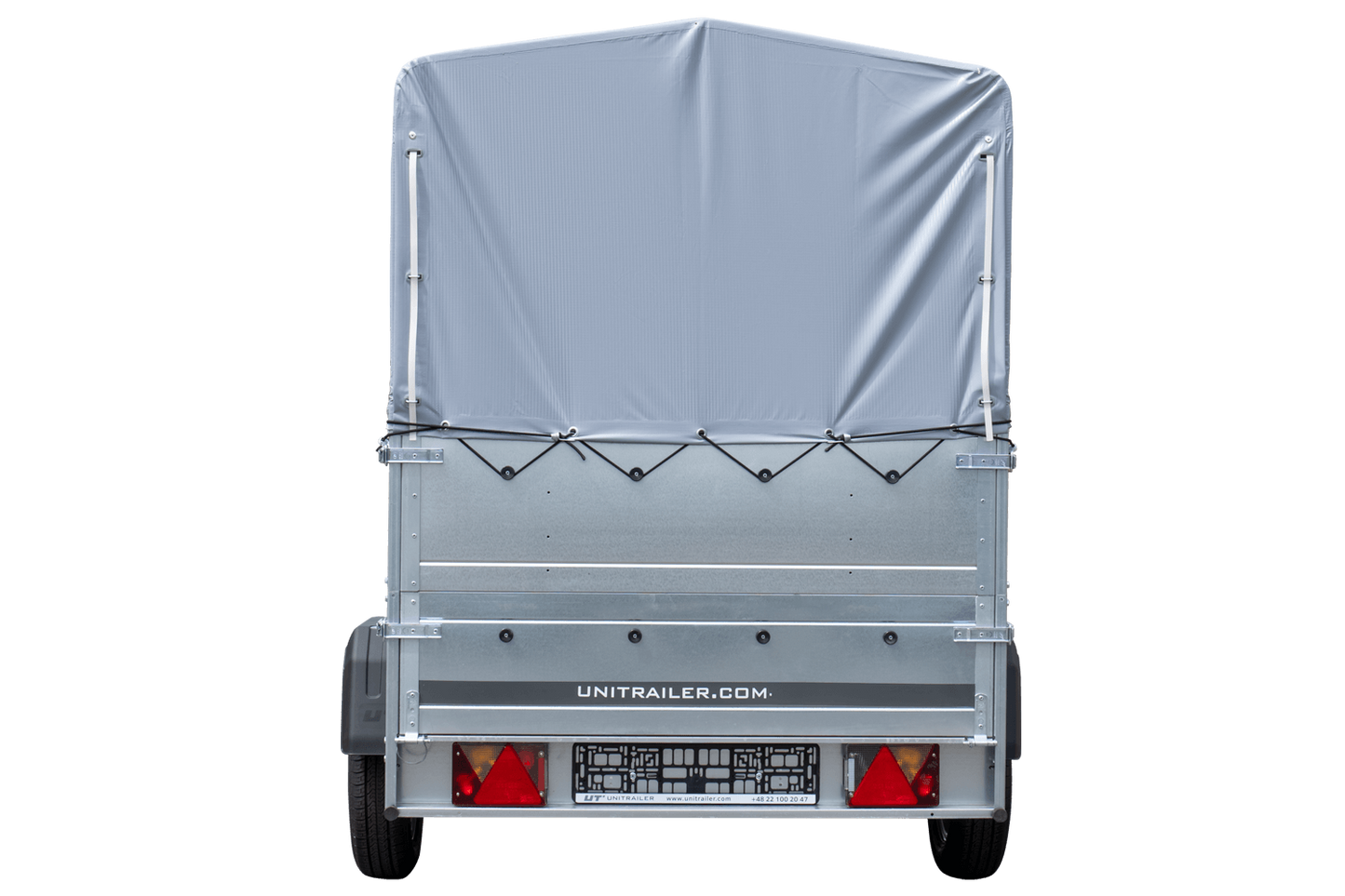 Remorque haute avec rehausses de ridelles et bâche haute - 2,30 x 1,25 m - Garden Trailer 230 KIPP