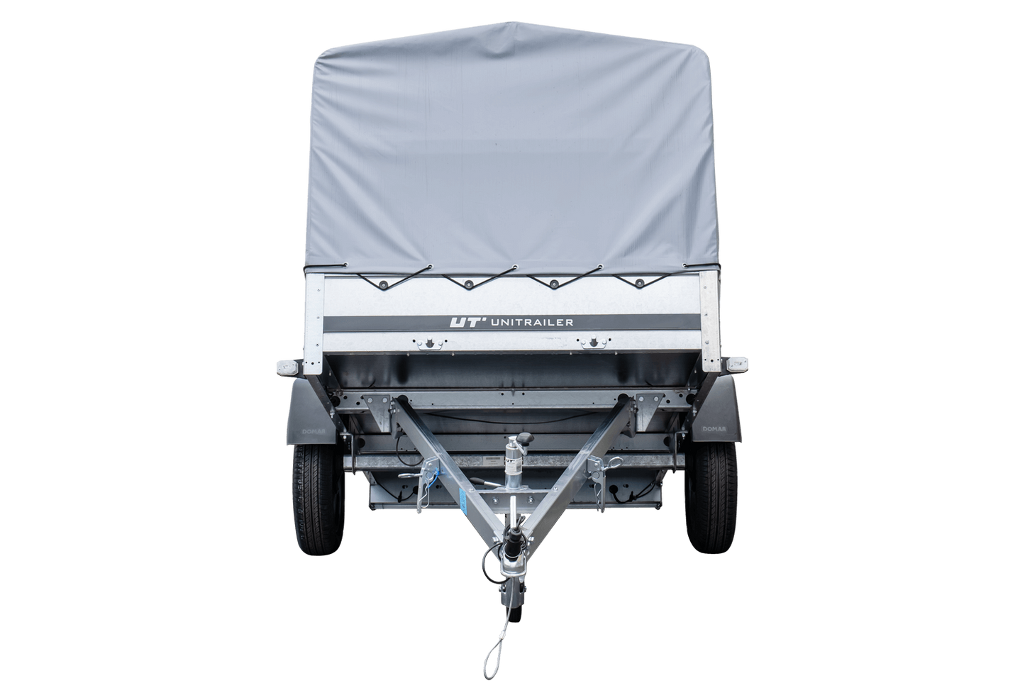 Remorque routière avec bâche haute, arceau H-800 et roue jockey 230x125 Garden Trailer 230 KIPP