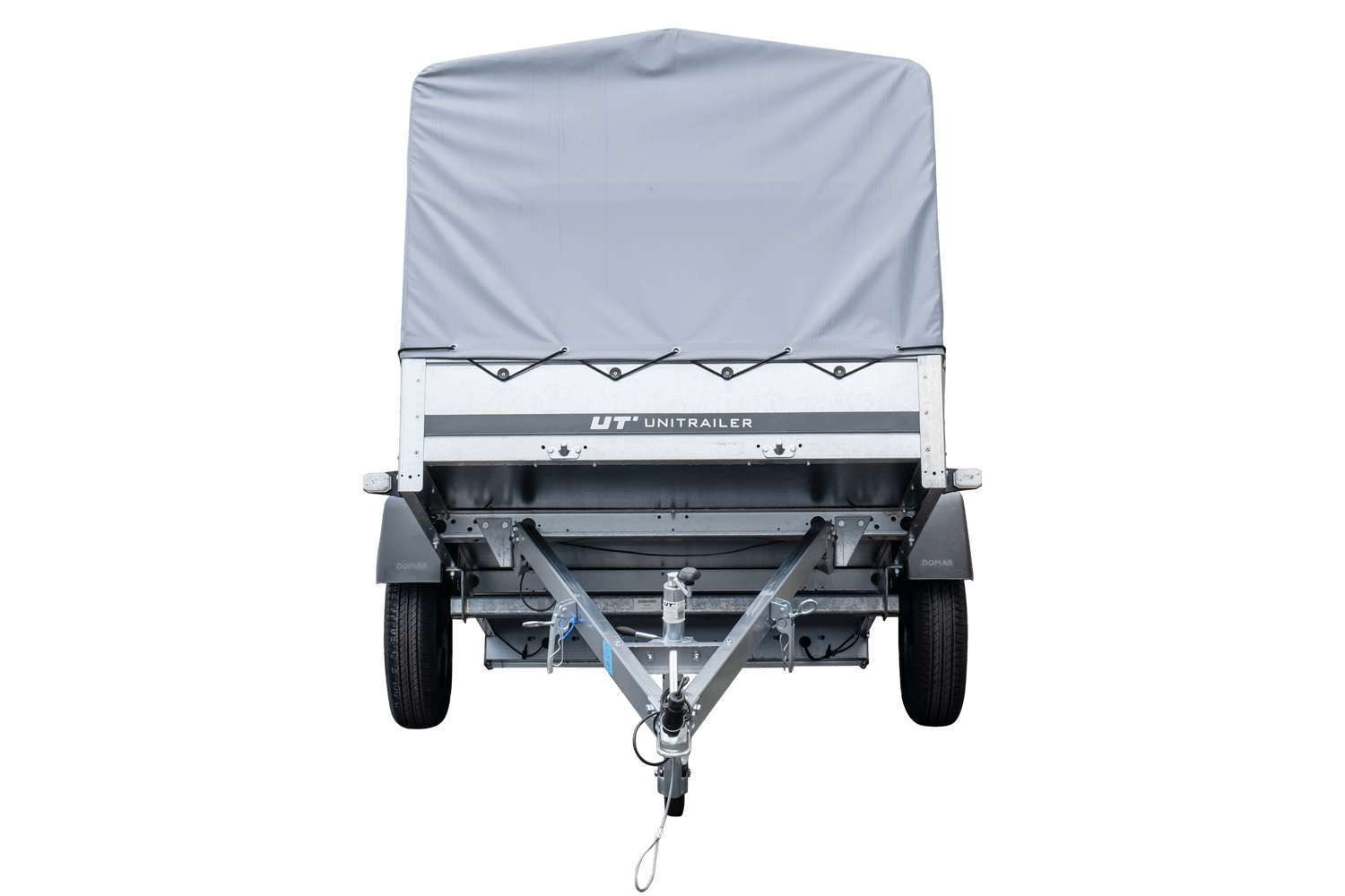 Remorque routière avec bâche haute, arceau H-800 et roue jockey 230x125 Garden Trailer 230 KIPP