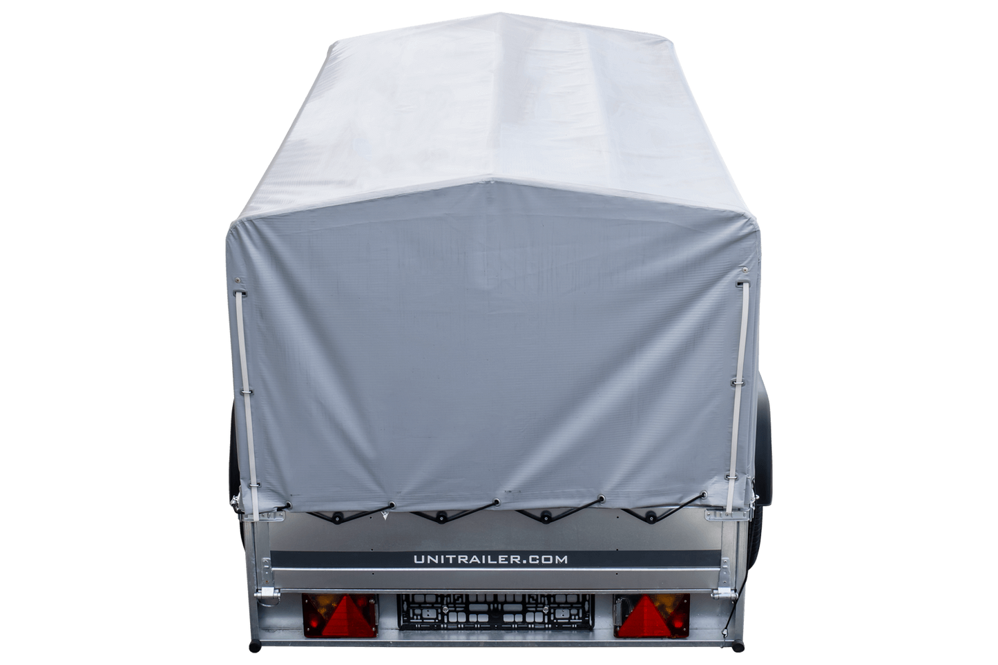 Remorque routière avec bâche haute, arceau H-800 et roue jockey 230x125 Garden Trailer 230 KIPP